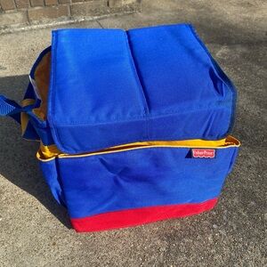 Fisher-Price Blue and Red Bag with Yellow Trim